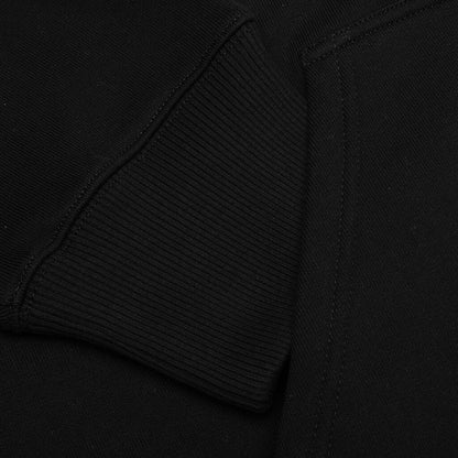 Embroidered Hoodie Classic Fit Black