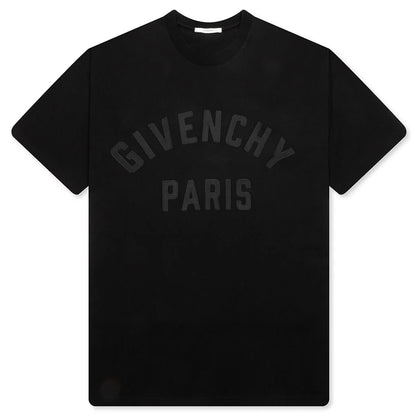 Patch Silk T Shirt Black