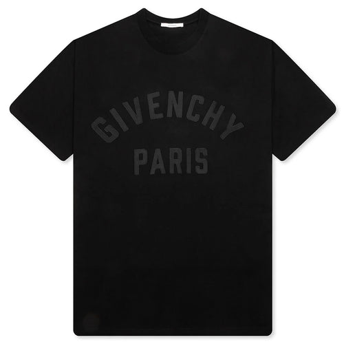 Patch Silk T Shirt Black