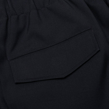 Gabardine Wool Trousers Navy