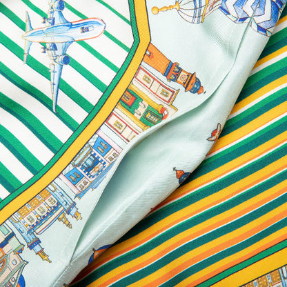 Cityscape Silk Twill Shorts Multi