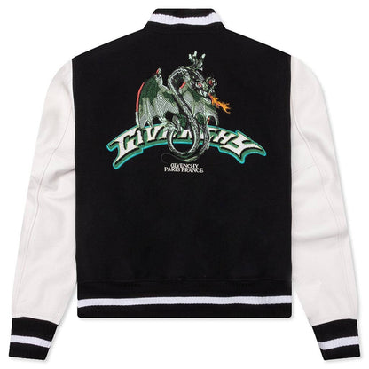 Varsity Jacket Black White