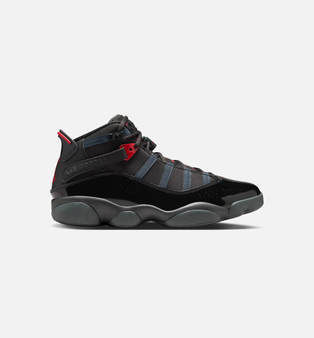 Air Jordan 6 Rings Mens Lifestyle Shoe Black Fire Red
