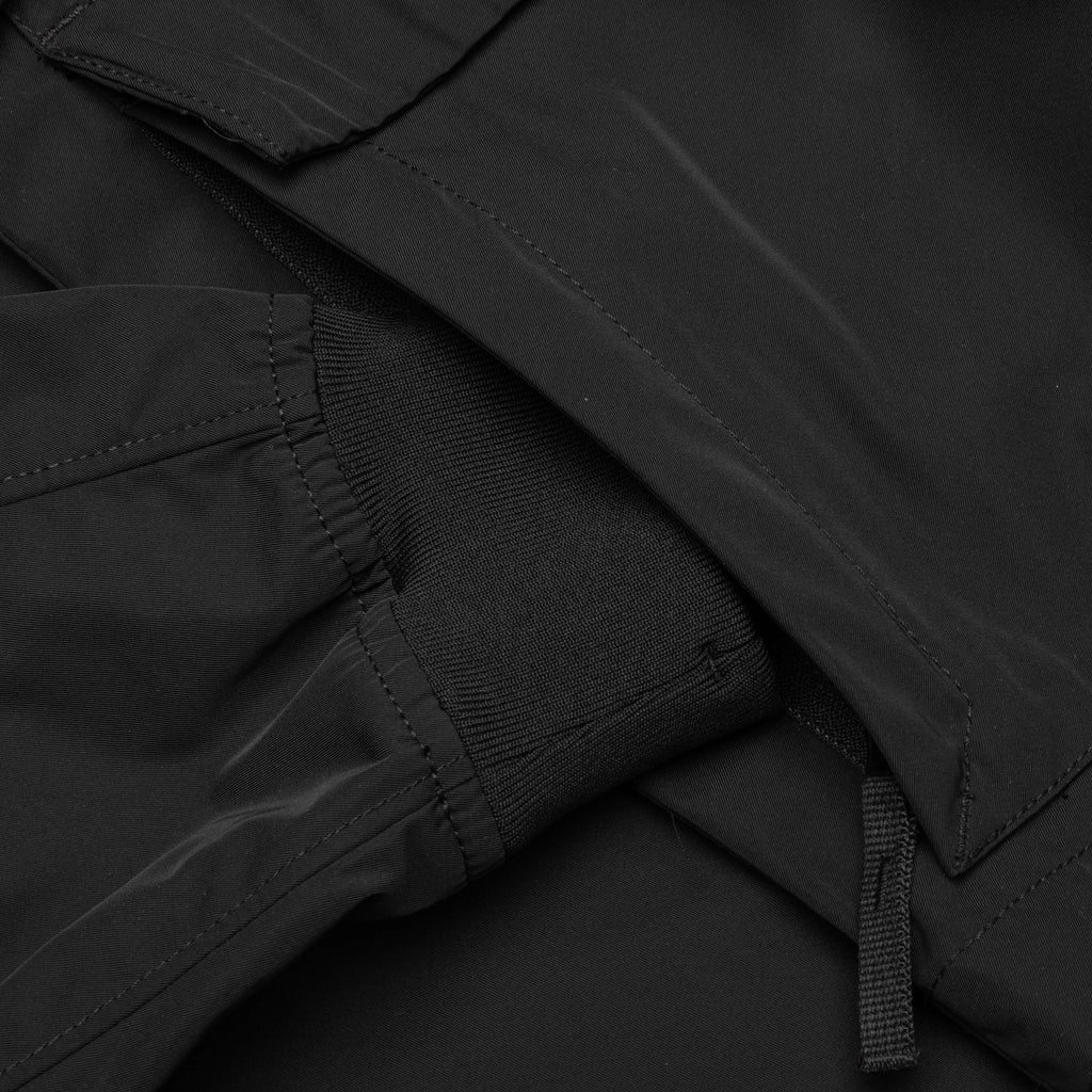 Micro Twill Hooded Jacket Black