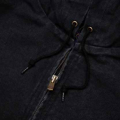 Zipped Work Hoody Black