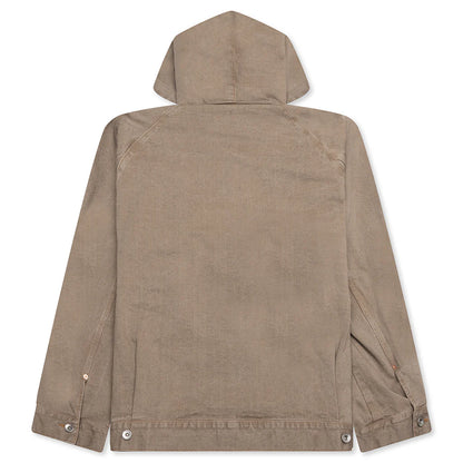 Denim Hoodie Beige
