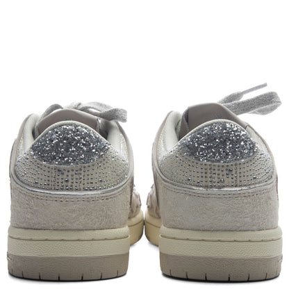 Womens Glitter Skel Top Low Alabaster