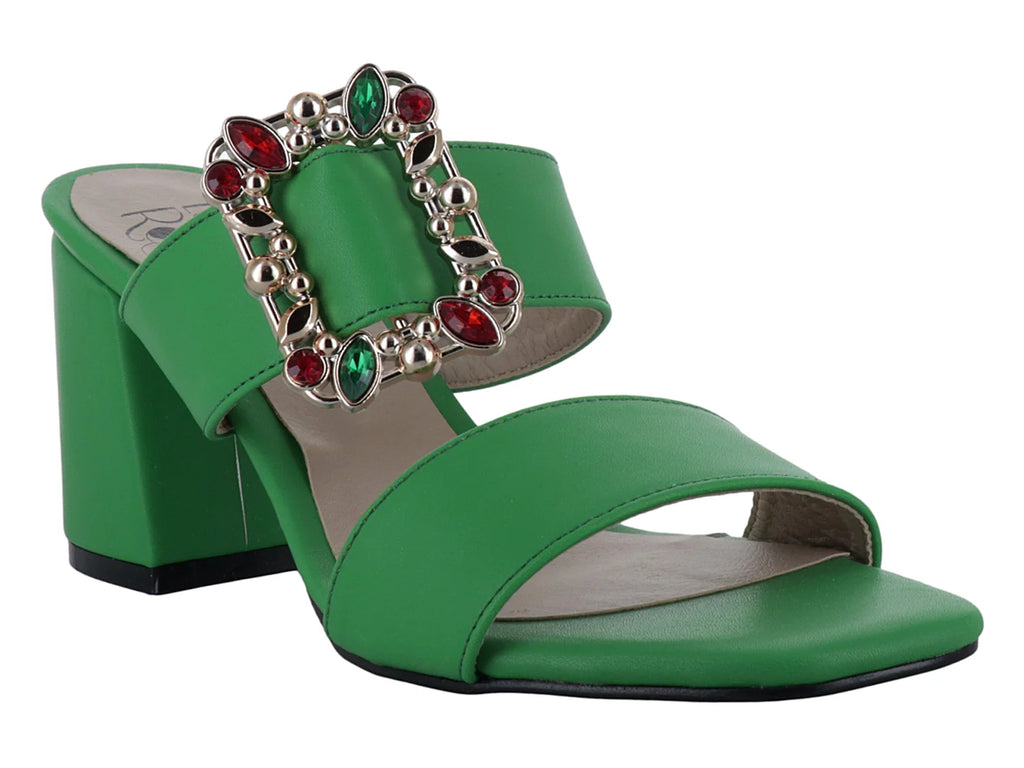 Sandalias Luna Rosa Verde para Mujer