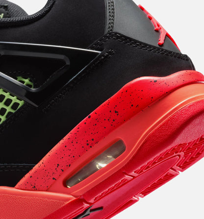 Air Jordan 4 Retro Black Infrared 23 Grade School Lifestyle Shoe Black Infrared 23 Bright Mango