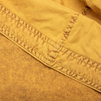Garment Dyed Hooded Button Up Shirt Fn Mn Shir000861 Yellow Brown