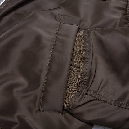 Nylon Twill x Grosgrain Blouson Khaki Navy