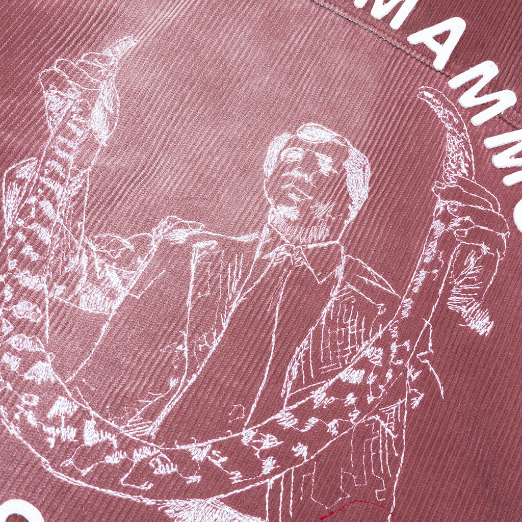 Synanon Cord Work Jacket Burgundy