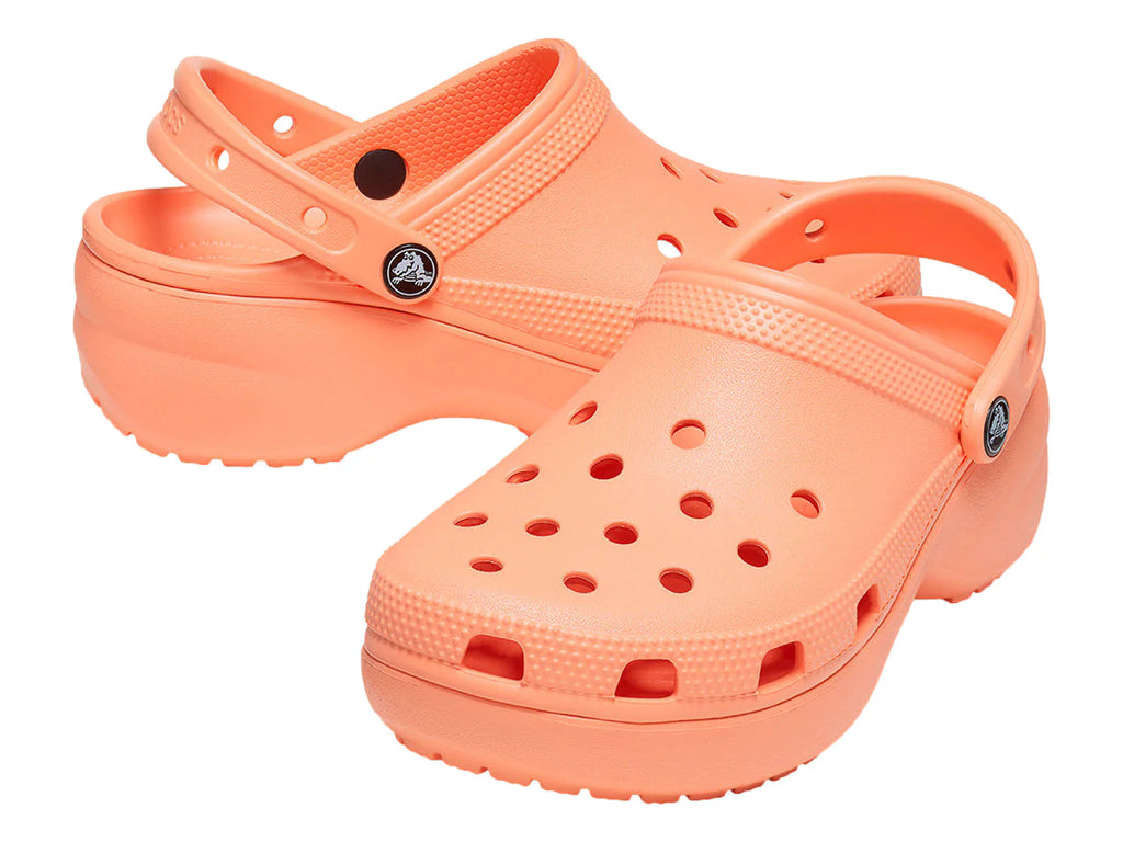 Sandalias Crocs Classic Platform Color Papaya para Mujer