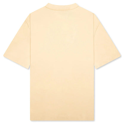Embroidered Logo T Shirt Natural