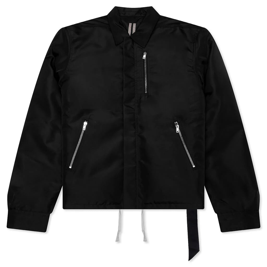Concealed Zipfront Padded Jacket Black