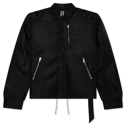 Concealed Zipfront Padded Jacket Black