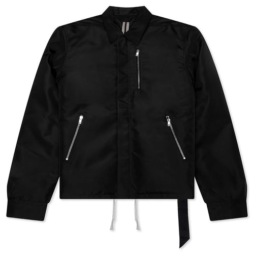 Concealed Zipfront Padded Jacket Black
