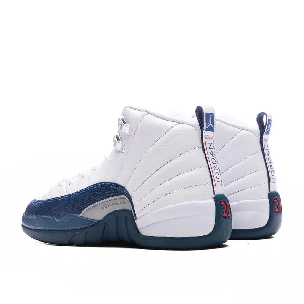 Air Jordan 12 Retro French Blue GS White French Blue Metallic Silver
