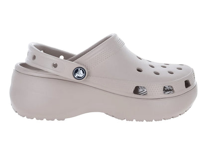 Sandalias Crocs Classic Platform Clog Taupe para Mujer