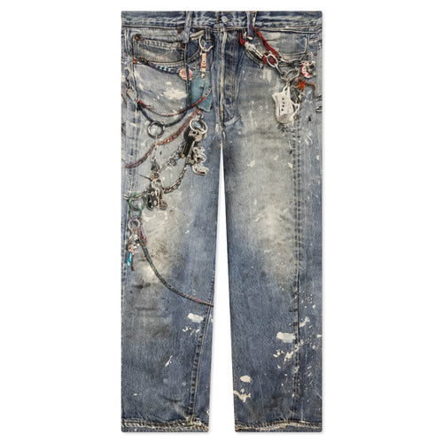 Loose Fit Trousers 1981M Fn Mn Trou001020 Mid Blue