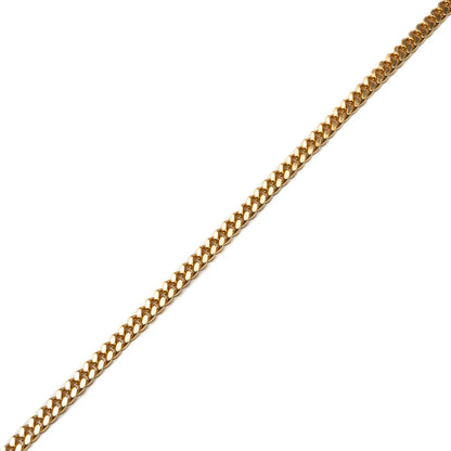 Curb Chain M Gold 925 Sterling Silver 9K Gold