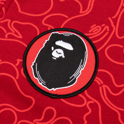 Bape 30th Anniversary Line Camo Shark Full Zip Hoodie Red