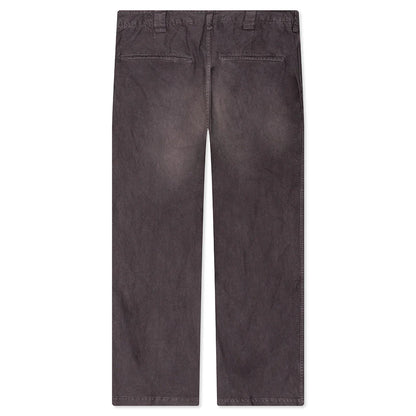 Wide Chino Crash Pants Black
