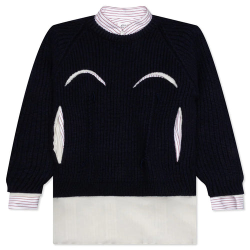 Layered Shirt White Midnight