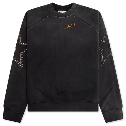 Star Studded Crewneck Black