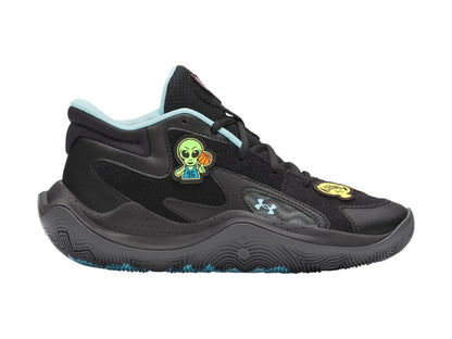 Tenis Under Armour Jet 25 Patches Negro para Niño