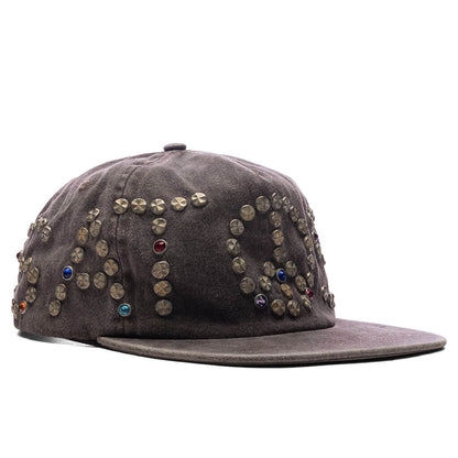 Studded Wrap Around Hat Brown