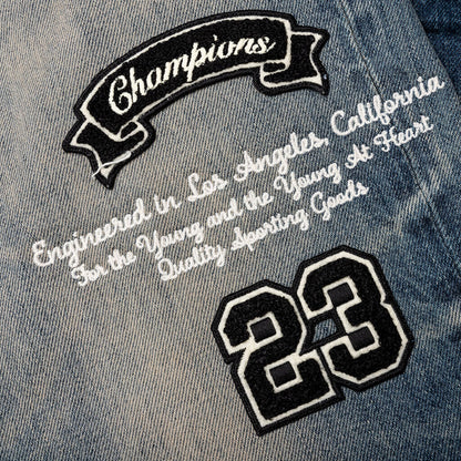Hockey Logo Straight Jean Vintage Logo