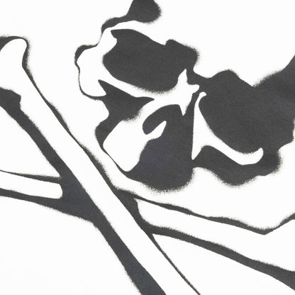Spray Paint Knit T Shirt White