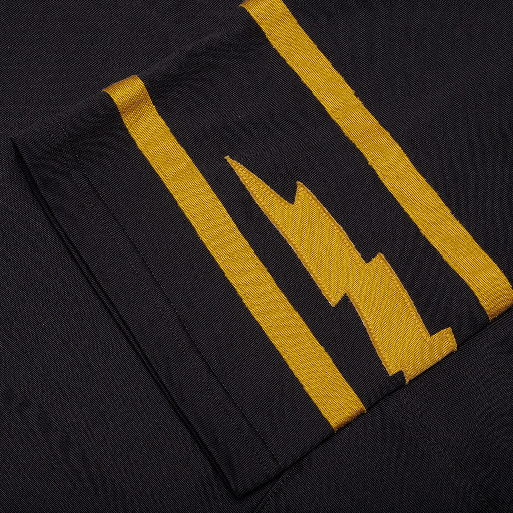Monaco Football Jersey Vintage Black Yellow