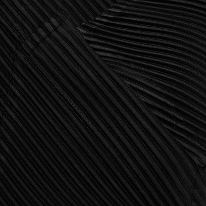 September Turtle Neck L S Button Up Black
