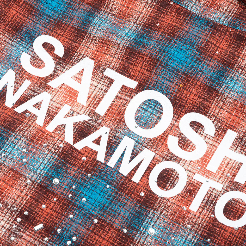 Other Scenes Shattered Glass Flannel Red Blue