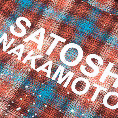 Other Scenes Shattered Glass Flannel Red Blue