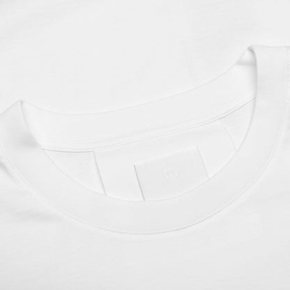 Gros Grain in Cotton T Shirt White