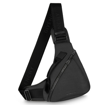 G Zip Triangle Bag Small Black