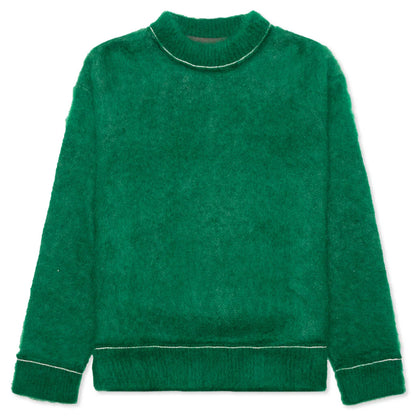 Mohair Knit Pullover Green