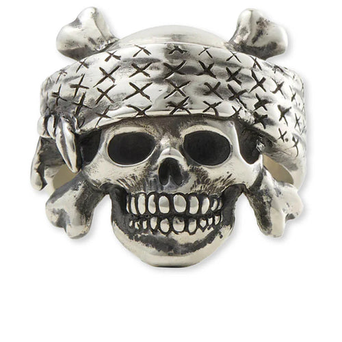 Saint M6 x Bounty Hunter Skull Ring Silver