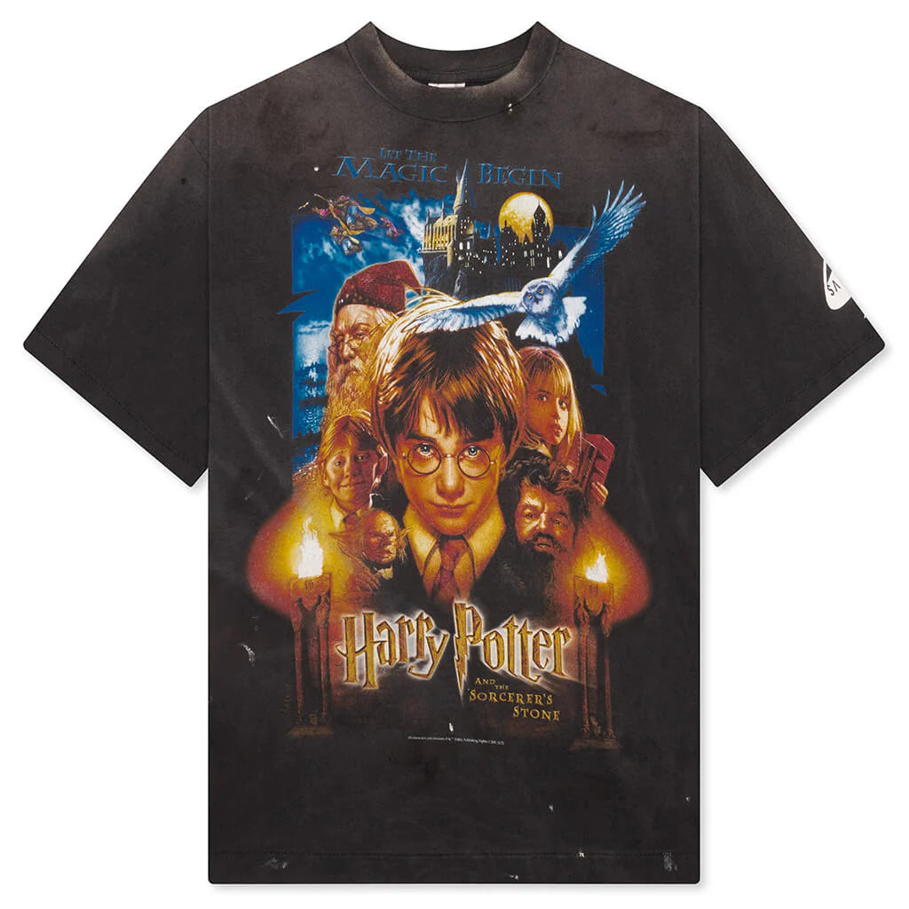 Saint M6 x Harry Potter Sorcerers Stone S S Tee Black