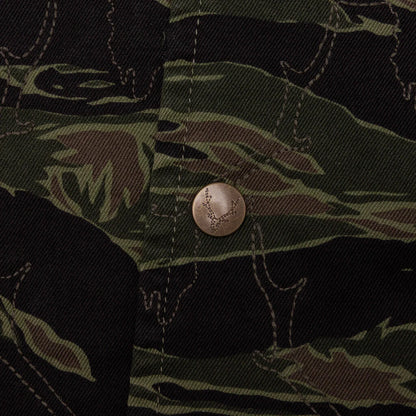 Coach Jacket Skull Quilting Tiger Camo