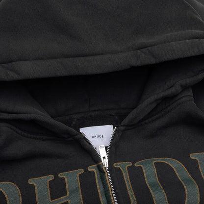 Monaco Regatta Full Zip Hoodie Vintage Black