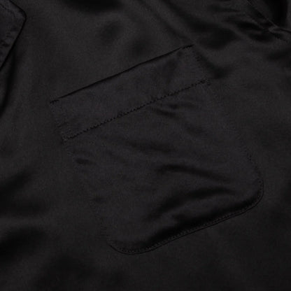 Silk Pajama Shirt Black
