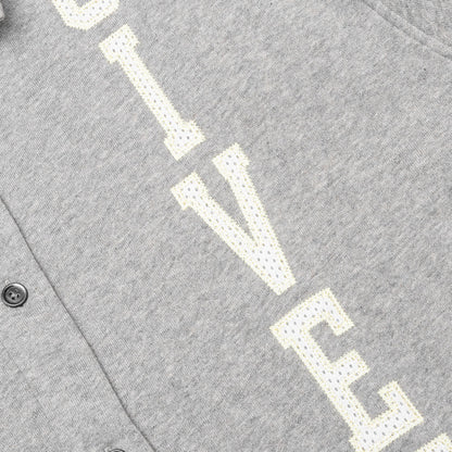 Fleece College Shirt Light Grey Melange