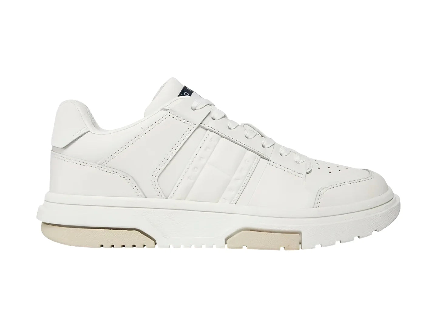 Tenis Tommy Hilfiger The Brooklyn Leather Ecru para Mujer