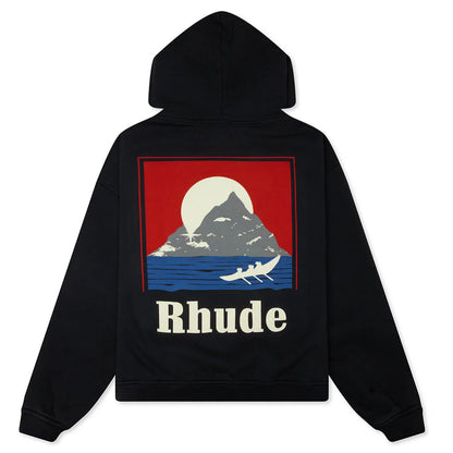Moonlight Regatta Hoodie Vintage Black Red Blue