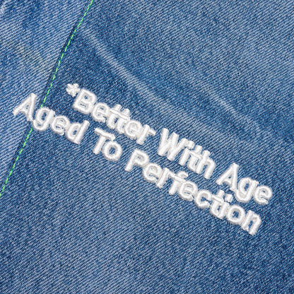 Monroe Triple Wide Denim Repair Short Indigo