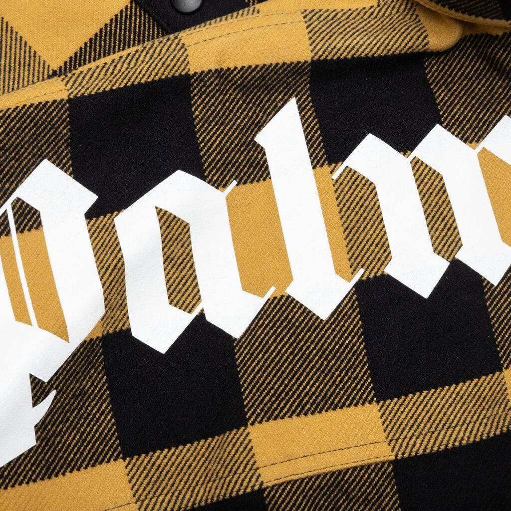 Classic Logo Overshirt Gold White